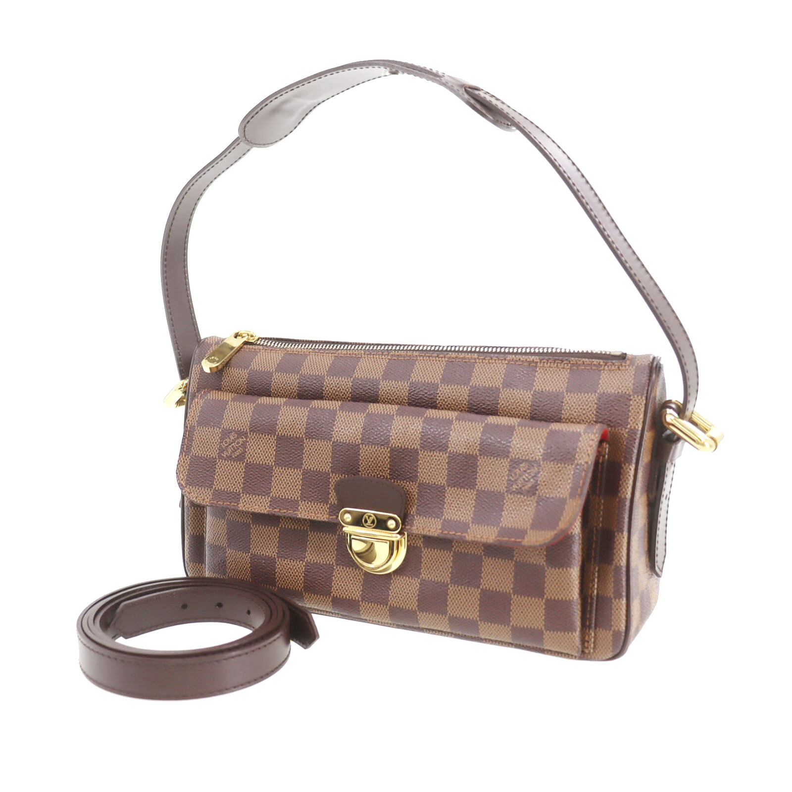 LOUIS VUITTON LV Used Handbag Ravello GM Used Shoulder Damier N60006 Brown #CR40