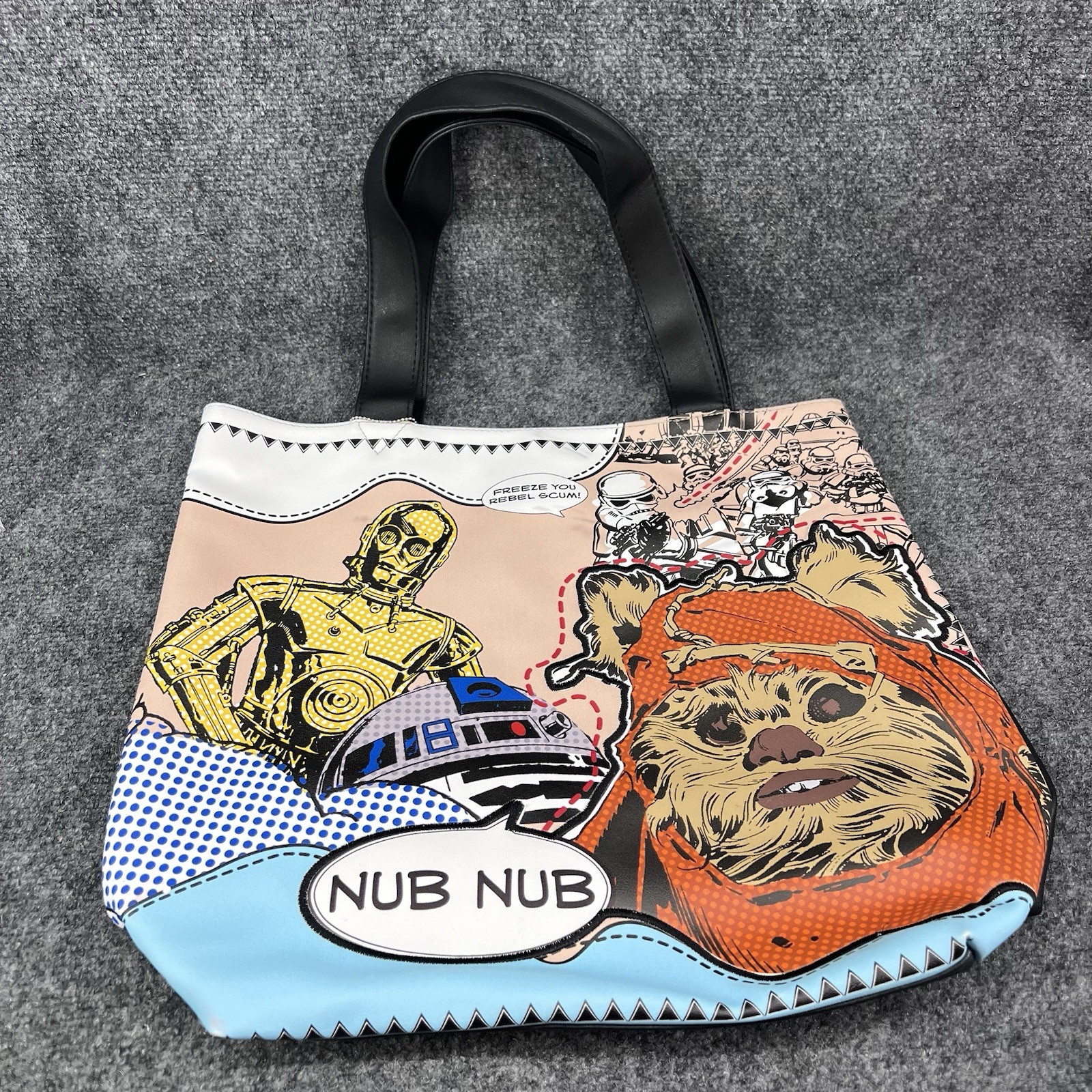Star Wars Return of the Jedi 35th Anniversary 18” Tote Bag Ewok C-3PO R2-D2