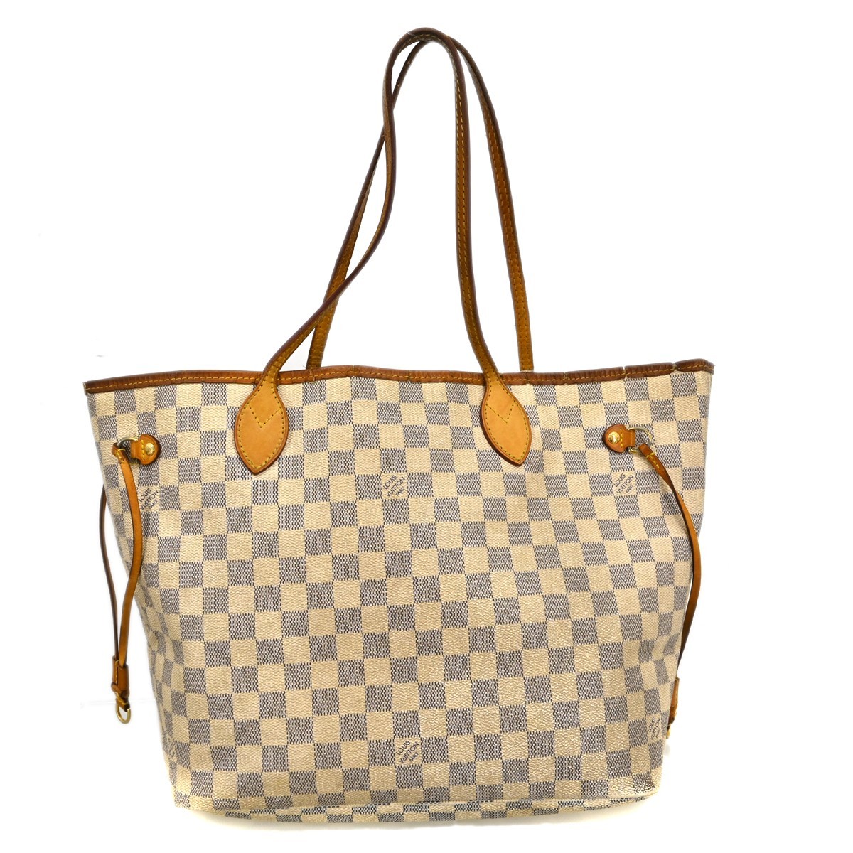 Deal04 LOUIS VUITTON N51107 DAMIER AZUR NEVERFULL MM TOTE BAG AR3143 BQ00353