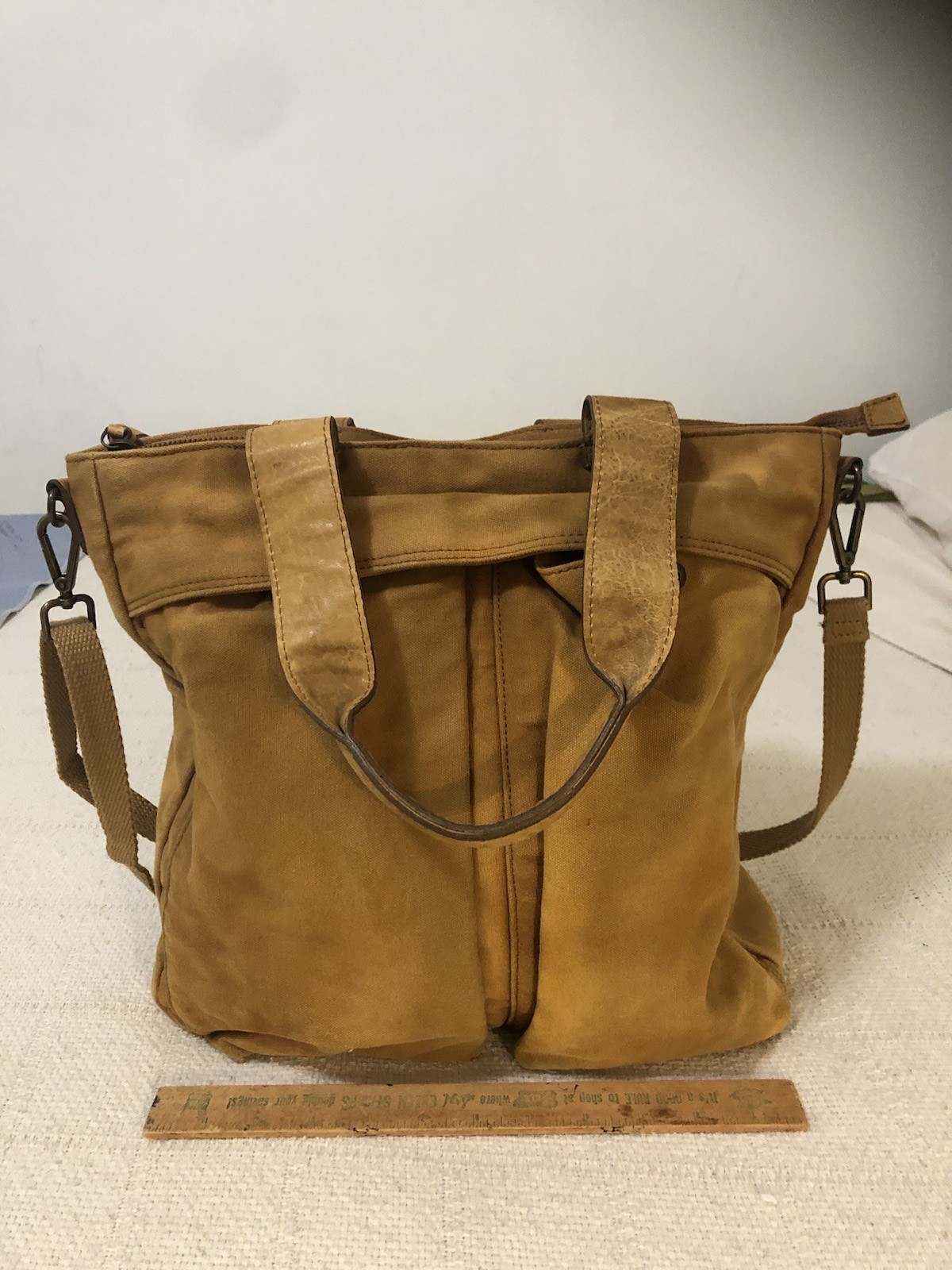 We The Free Whitney Heritage Khaki Tote Bag Crossbody Computer Bag
