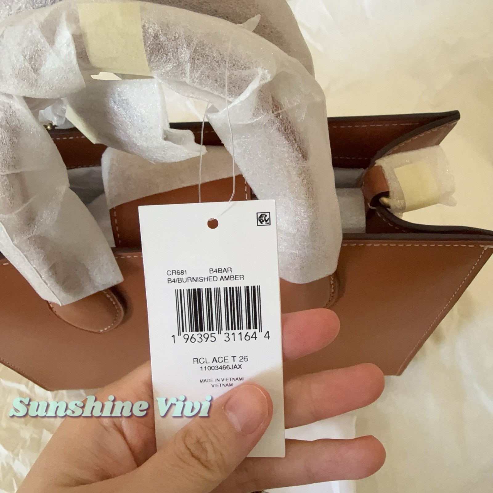 NWT Coach Ace Tote 26 Bag bag CR681 B4/BURNISHED AMBER Refined calf leather