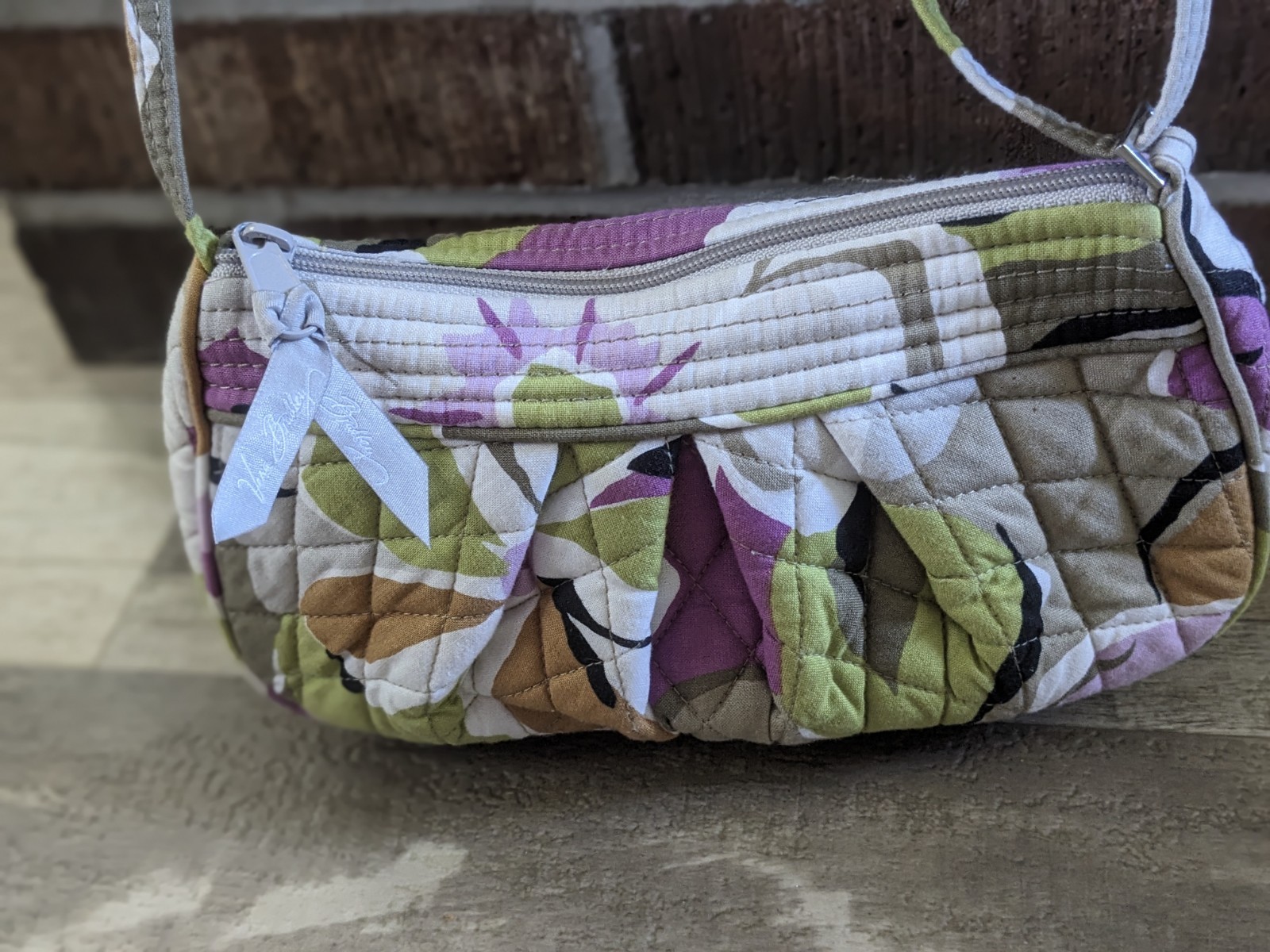 Spring Summer Small Vera Bradley Frannie Portobello Road Crossbody/Shoulder Bag