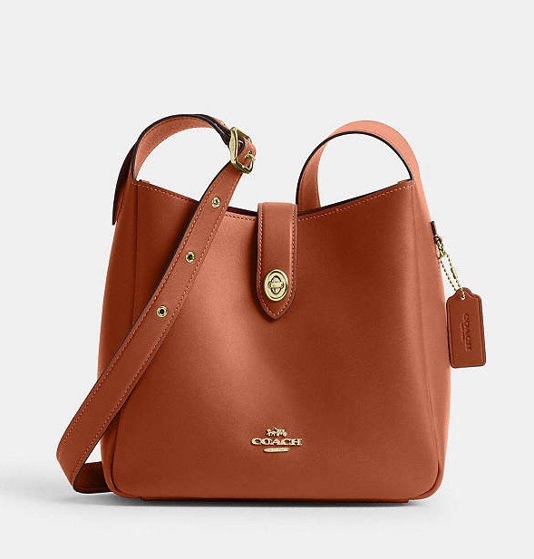 COACH Hadley Convertible Crossbody Shoulder Bag Smooth Leather CBH01 Tan NWT