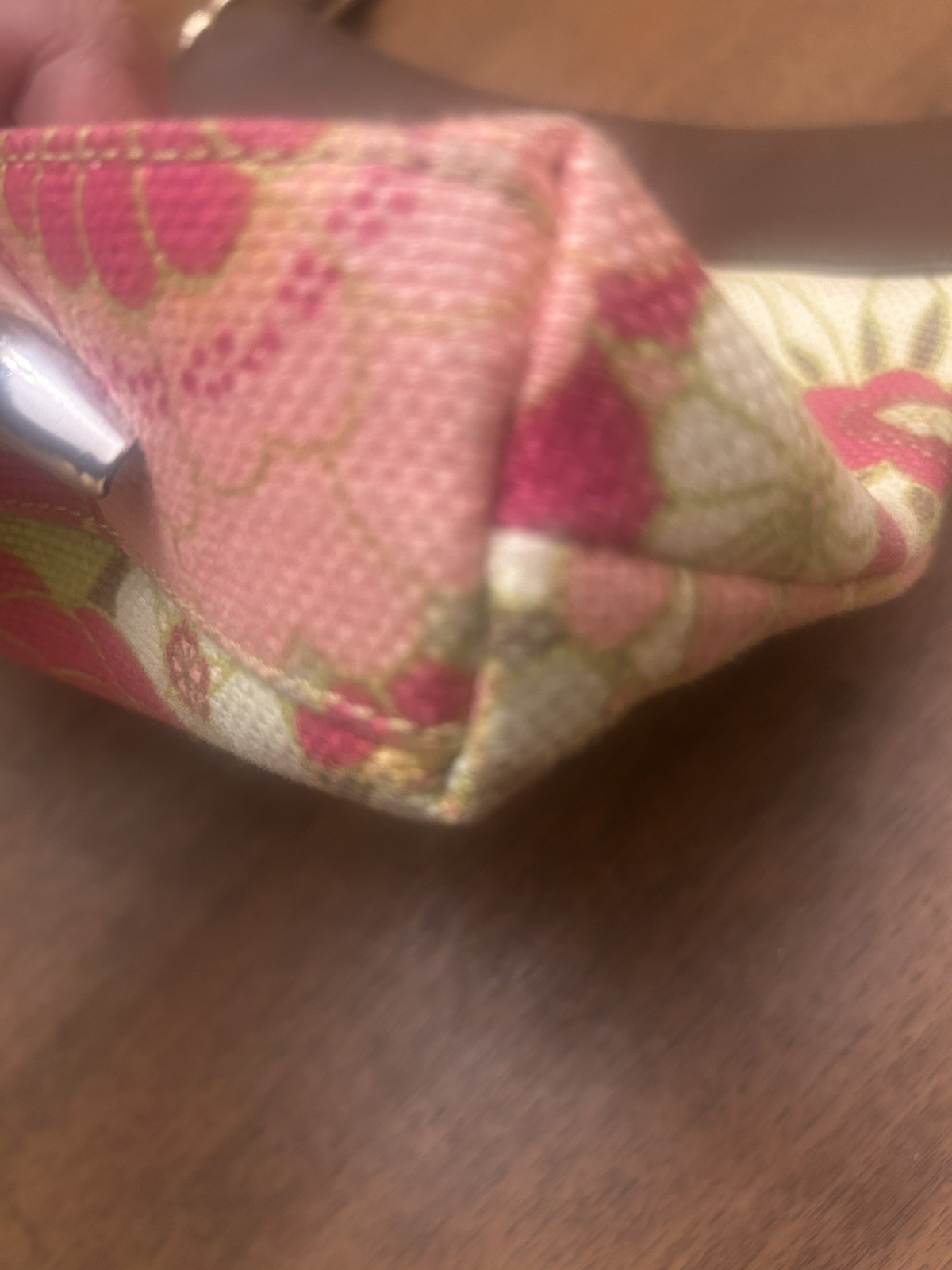 Spartina 449 Daufuskie Island Floral Linen and Leather Pink floral Crossbody