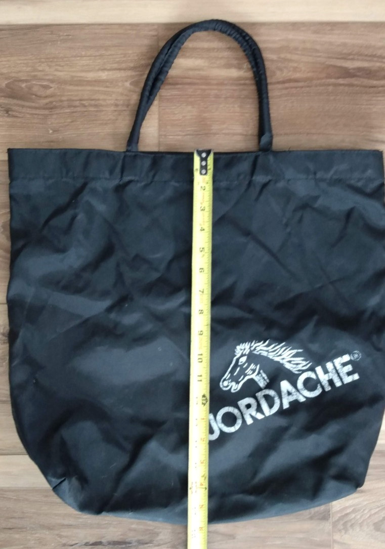 V I N T A G E Jordache Nylon Tote Bag 1980’s Snap Top Monochrome Mall Retro Prep