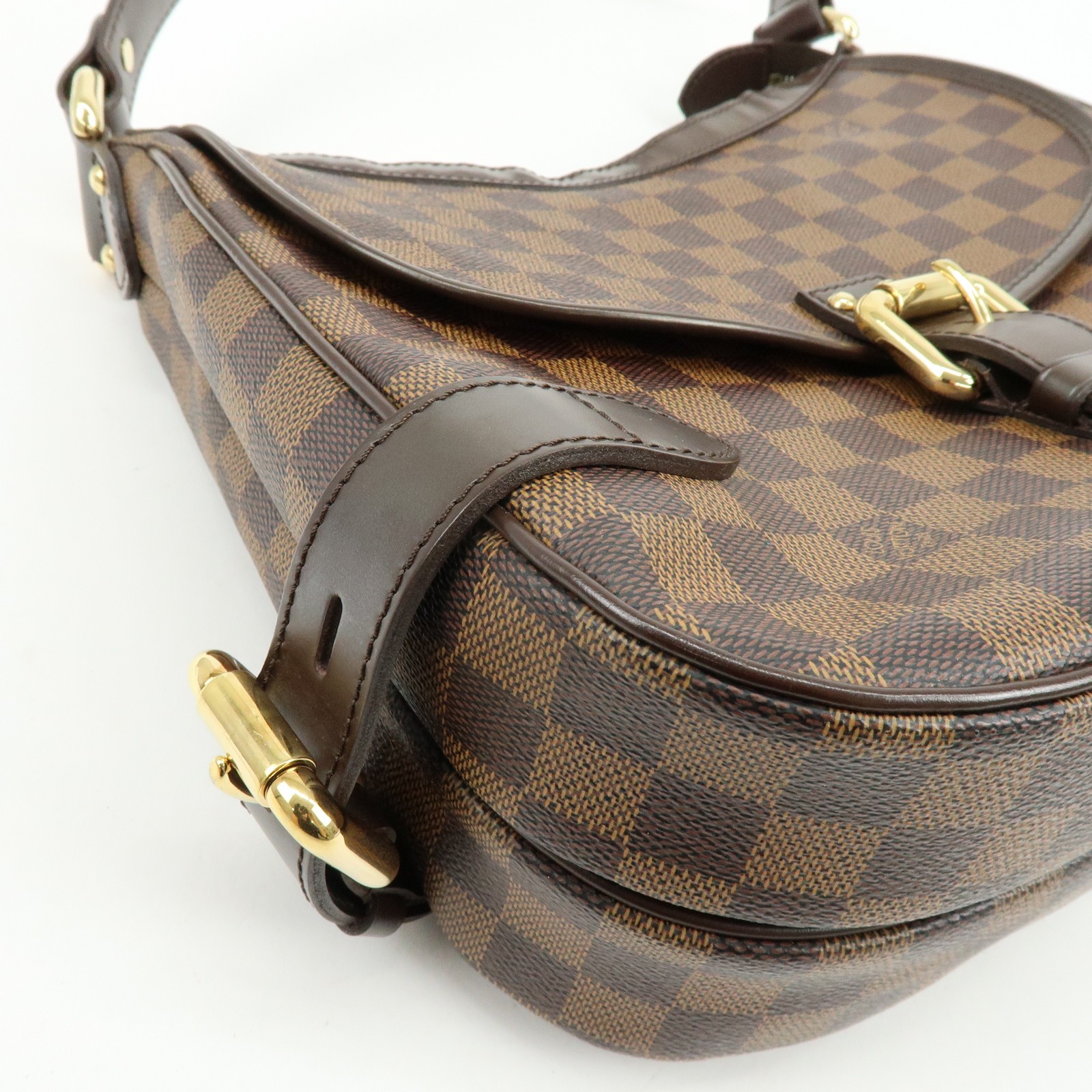 Louis Vuitton Damier Highbury Canvas Shoulder Bag Brown N51200 Auth Used F/S