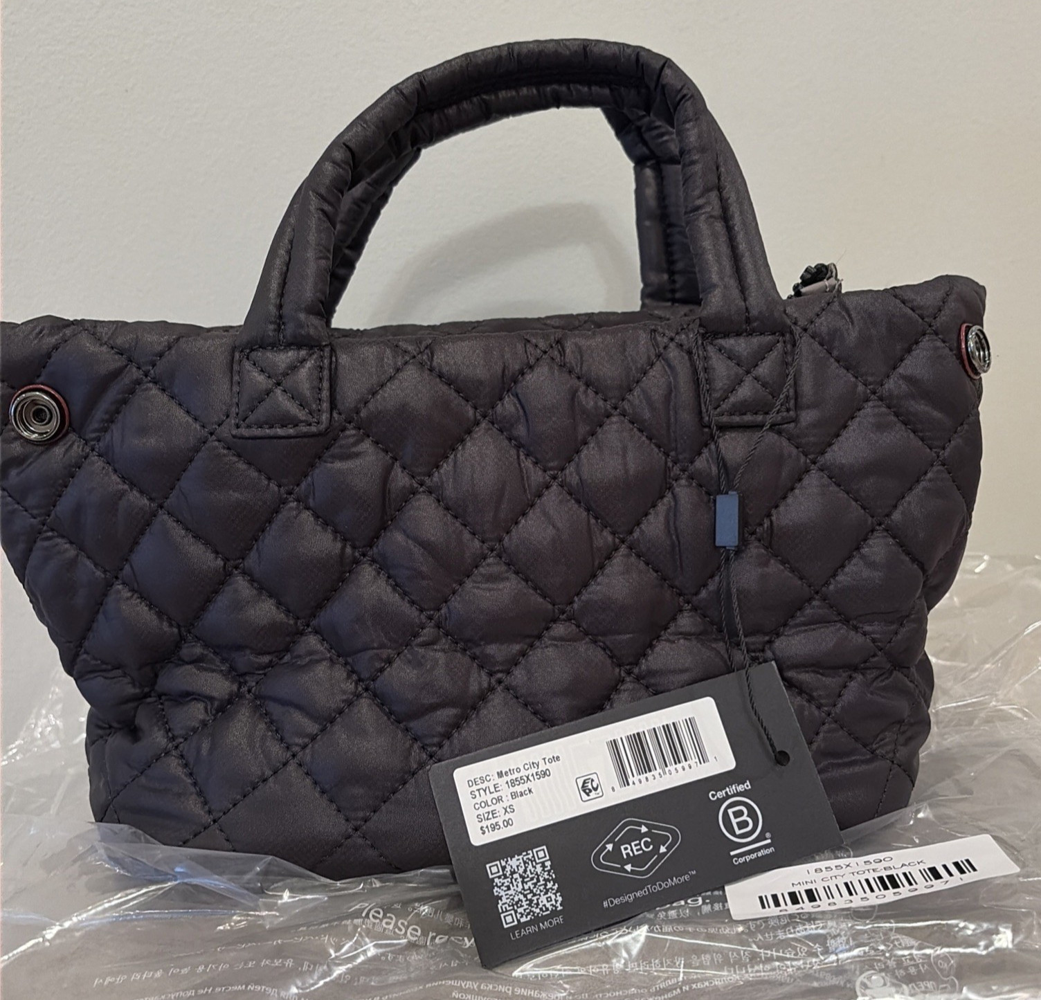 MZ Wallace Metro Mini City Tote in Black – NWT