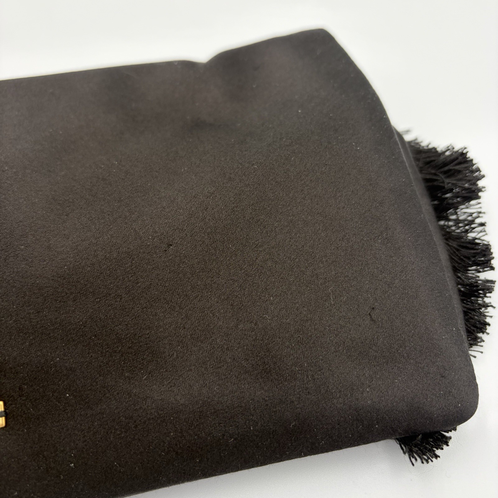 Tory Birch Eleanor Satin Bow Black Clutch Minimalist Luxury Handbag Elegant