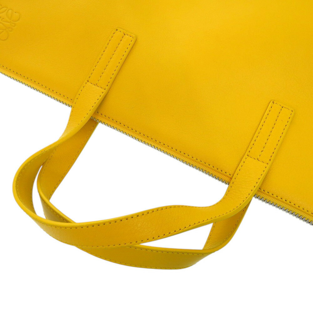 LOEWE Bag: Anagram A4 Yellow W40.5H29D7.5cm w/o accessories; Used Item From JPN