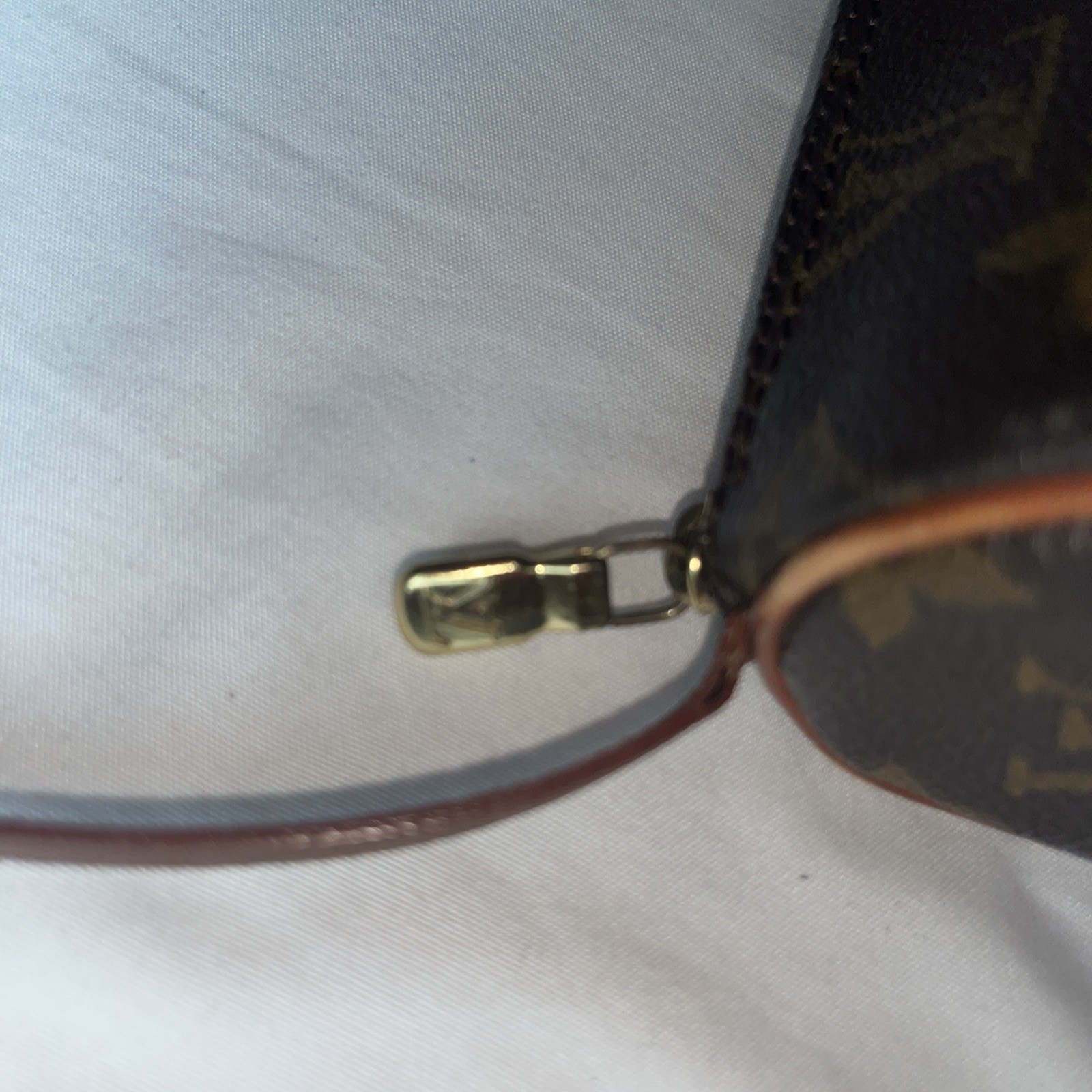 Louis Vuitton Monogram Papillon Pouch Brown authenticity certificate attached