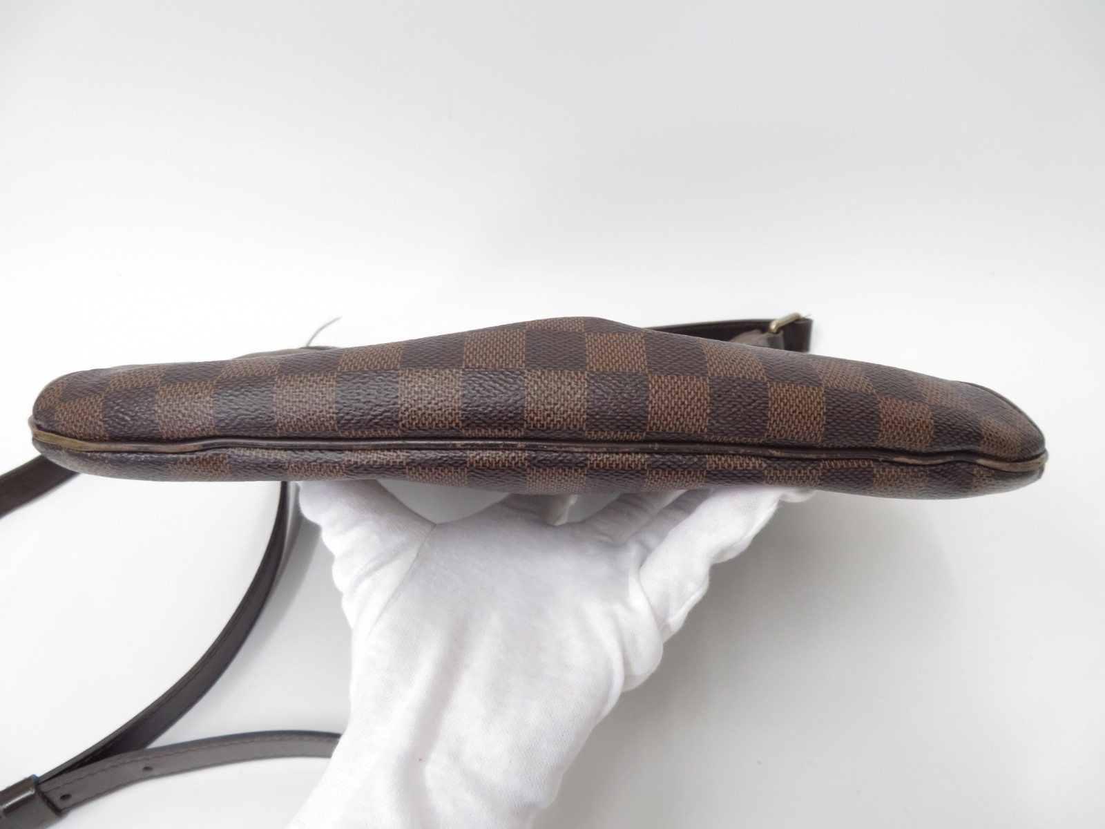 Authentic Louis Vuitton Damier Ebene Bloomsbury PM Shoulder Bag F#45026