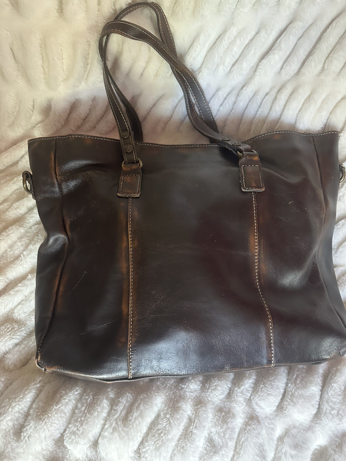 Patricia Nash Brown Overdyed Studded Gava Tote/crossbody (not included)