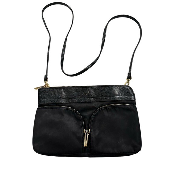 Tutilo New York Boost Crossbody Handbag Purse Black Nylon Travel Bag Clutch