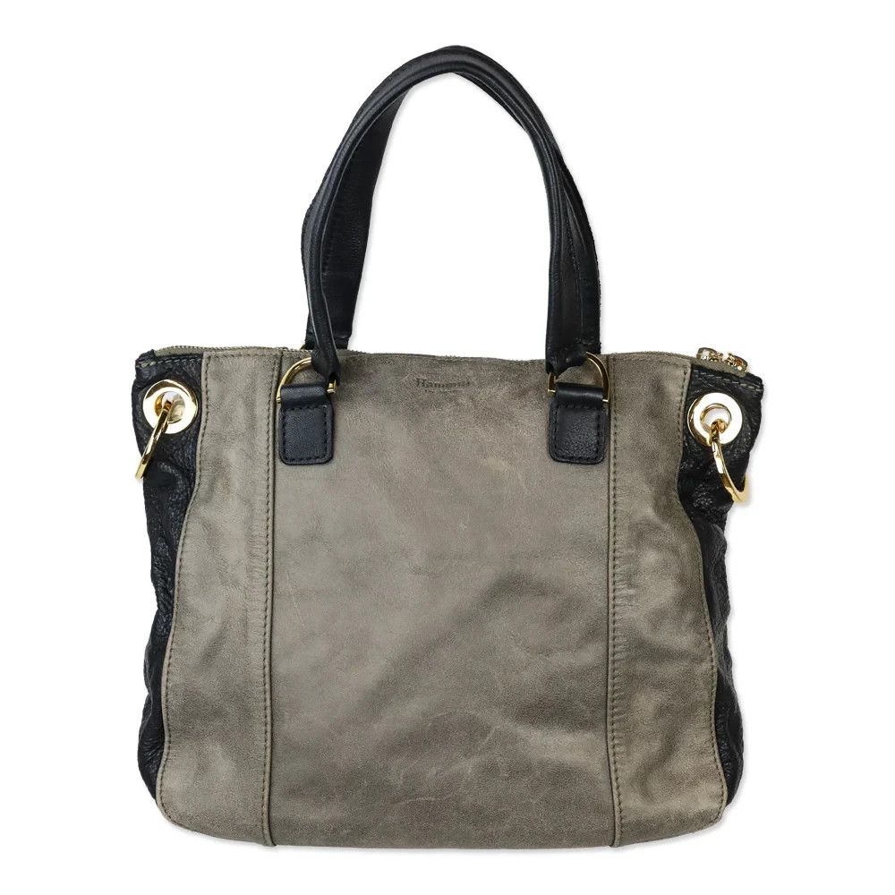 New! Hammitt Jared Leather Bag + 110 North Black/Brushed Gold Red Zip