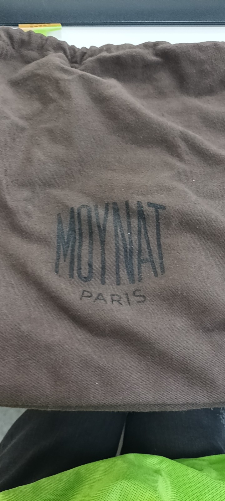 MOYNAT Vanity Box Bag Brown Calfskin Handbag
