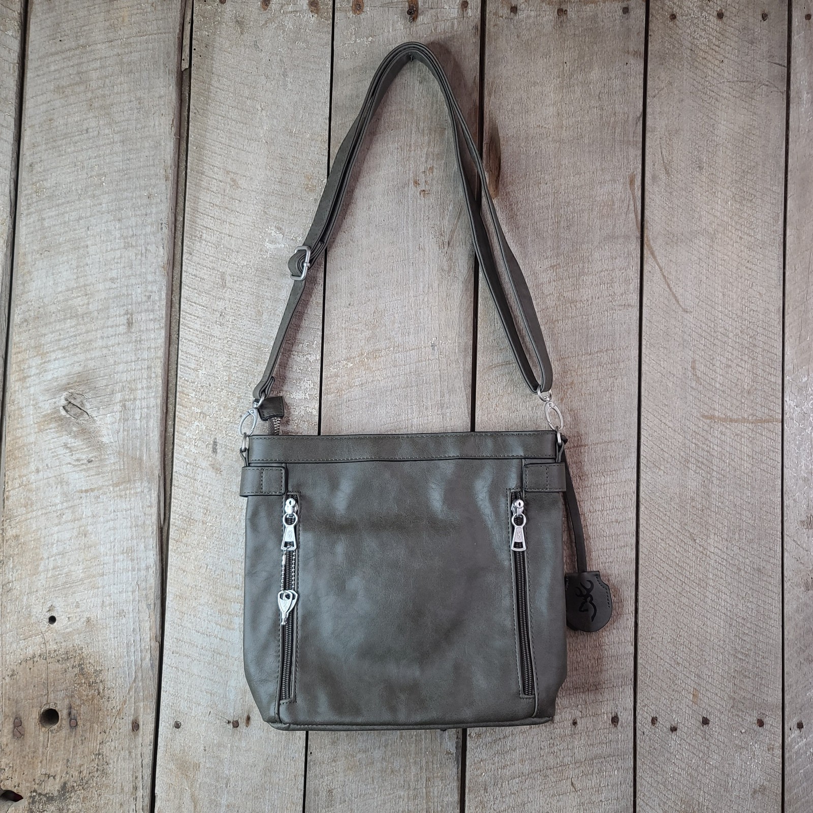 Browning Catrina Concealed Carry Purse Crossbody CCW Gun Handbag Charcoal Gray