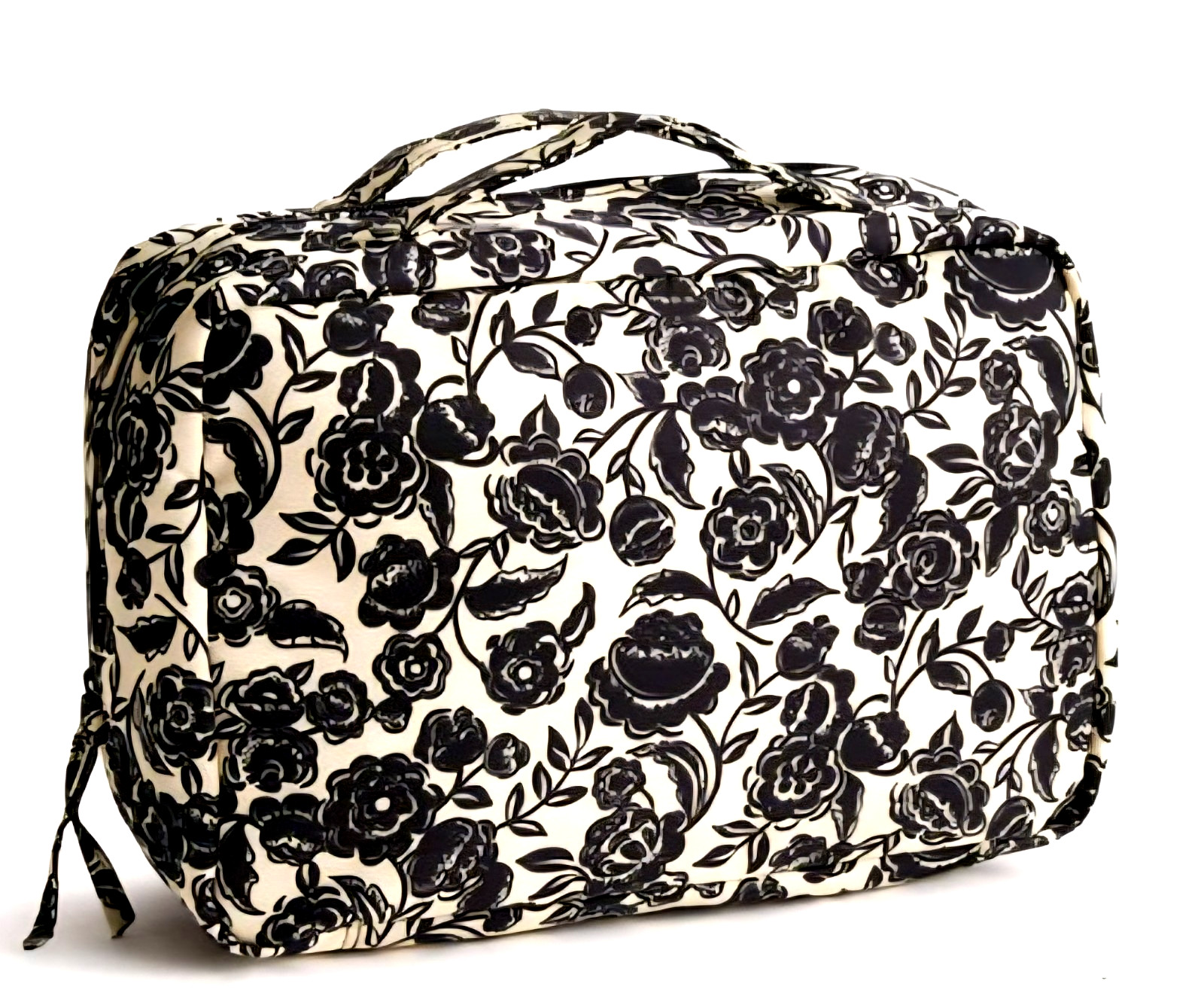 Vera Bradley Lay Flat Travel Organizer Zippers Multiple Compartments Mfg $70