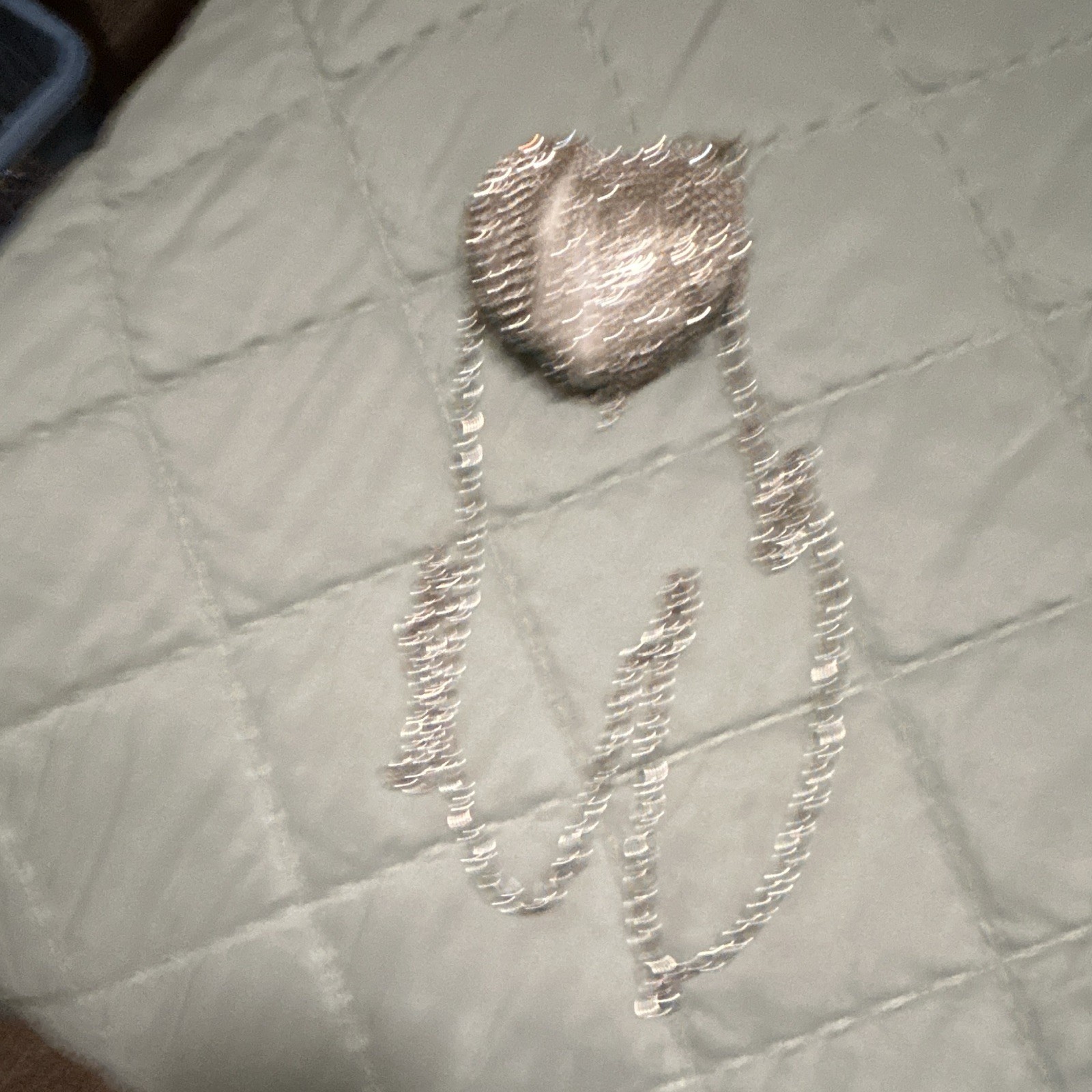 Silver Rhinestone Heart Clutch Mini Purse Chain Shoulder Strap Party/Cocktail