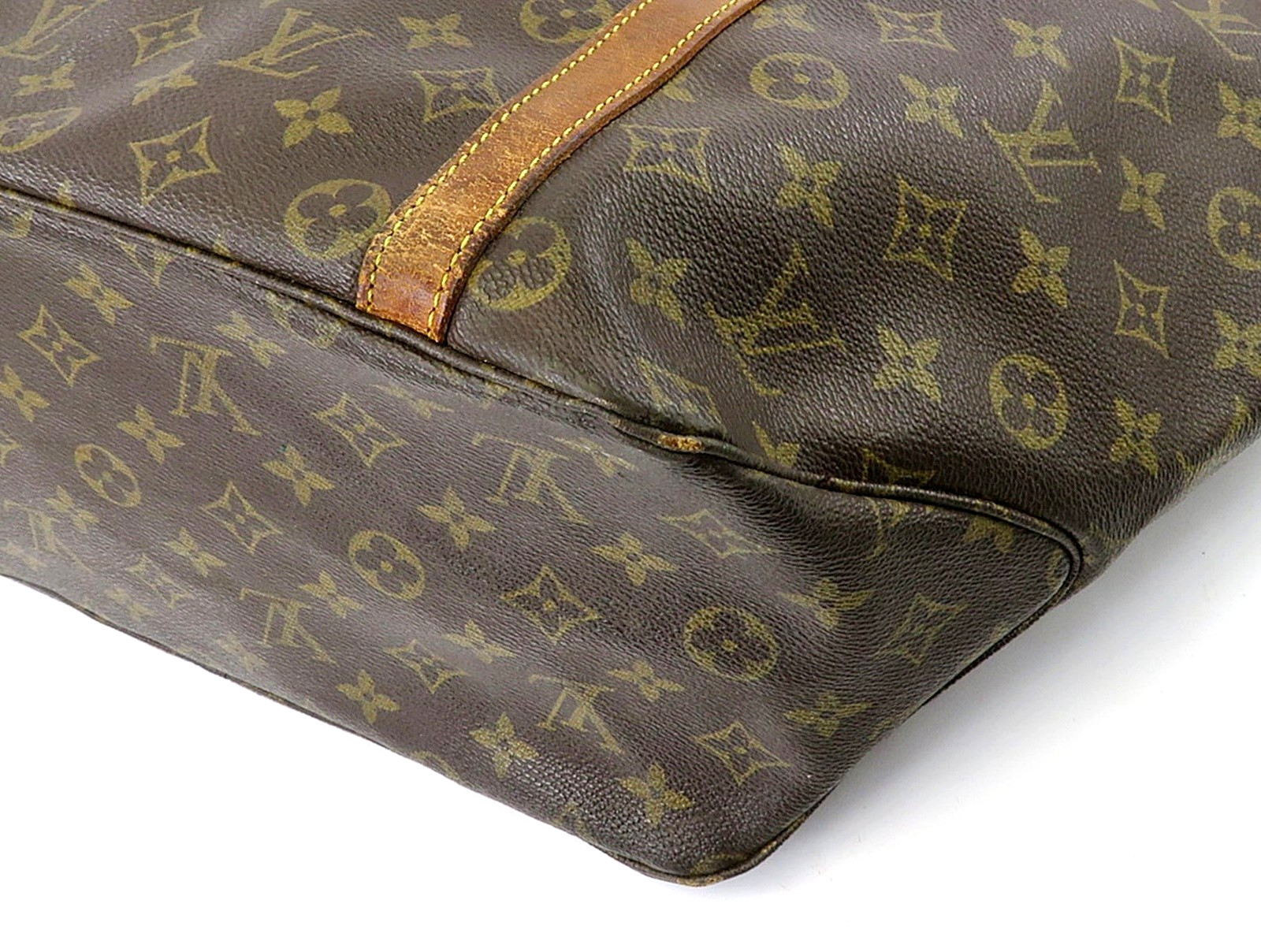 Authentic LOUIS VUITTON Sac Shopping GM Tote Monogram Shoulder Bag #63702