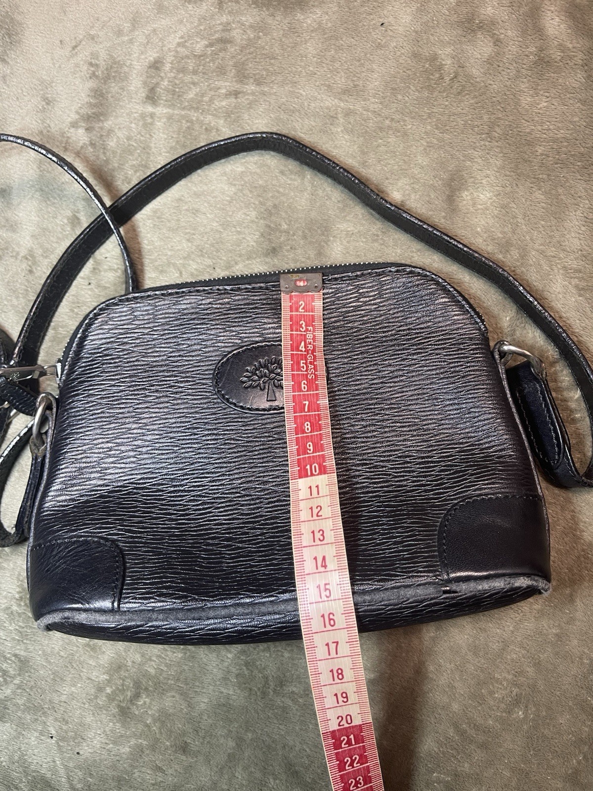 Mulberry Women Leather Vintage Small Crossbody Black Bag Size 20×15 cm or 8×6 in