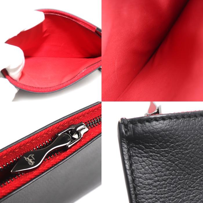 CHRISTIAN LOUBOUTIN Bag: Cabata Black/Red W46H29D14cm w/pouch;