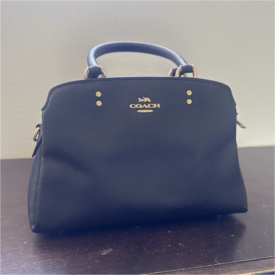 Coach Black Lillie Carryall Satchel