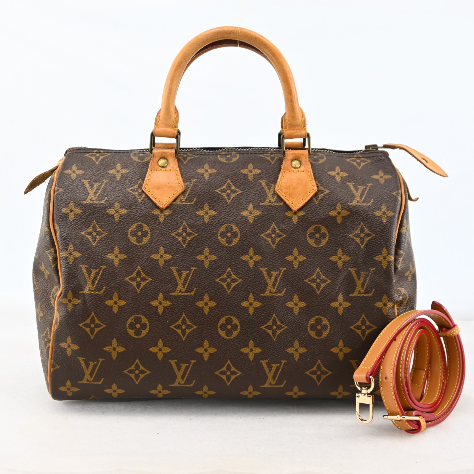 Auth LOUIS VUITTON Speedy 30 Monogram Handbag Monogram Canvas N-2944YG806