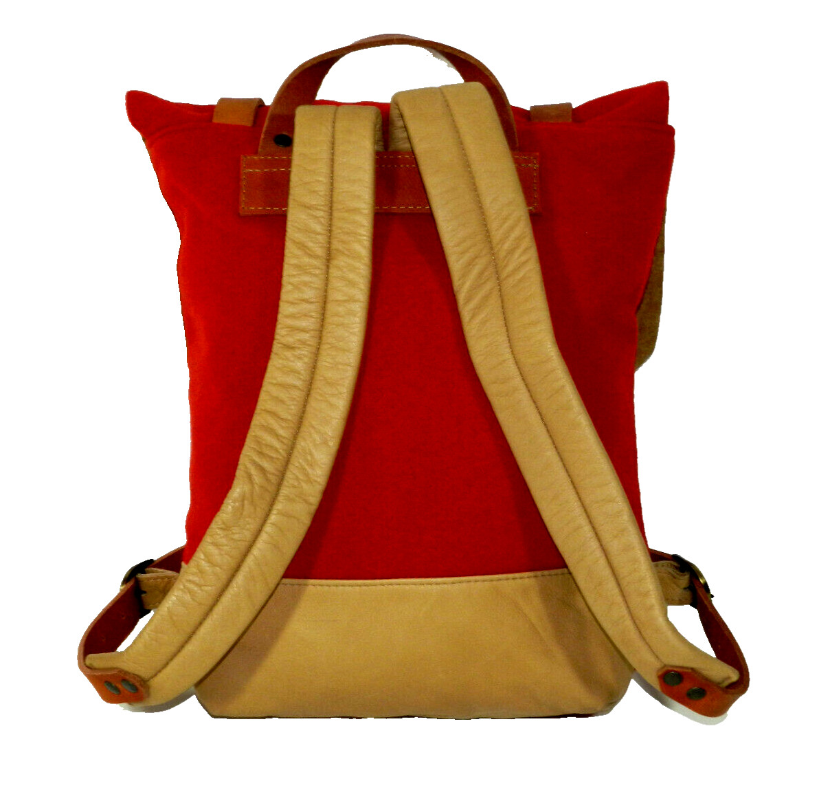 Red Wool Backpack New
