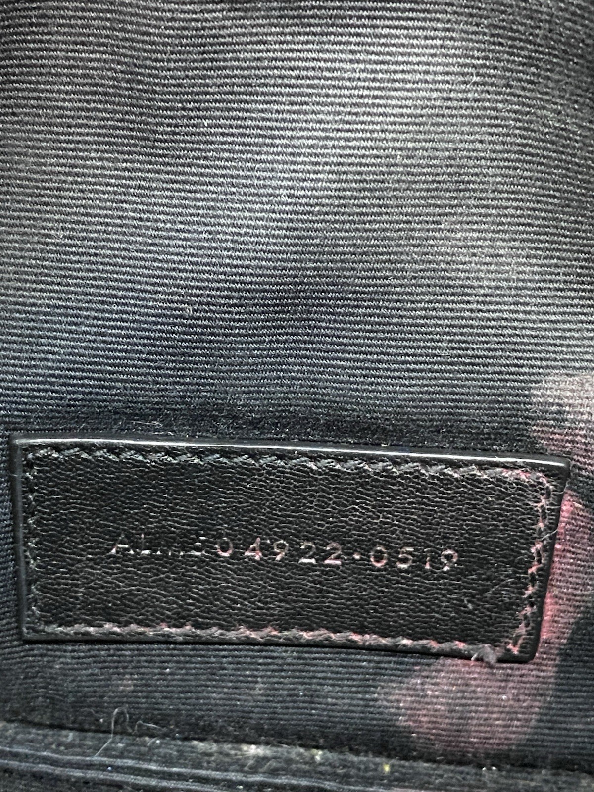 Saint Laurent Monogram YSL Wristlet Pouch Matelasse Black Leather Bag