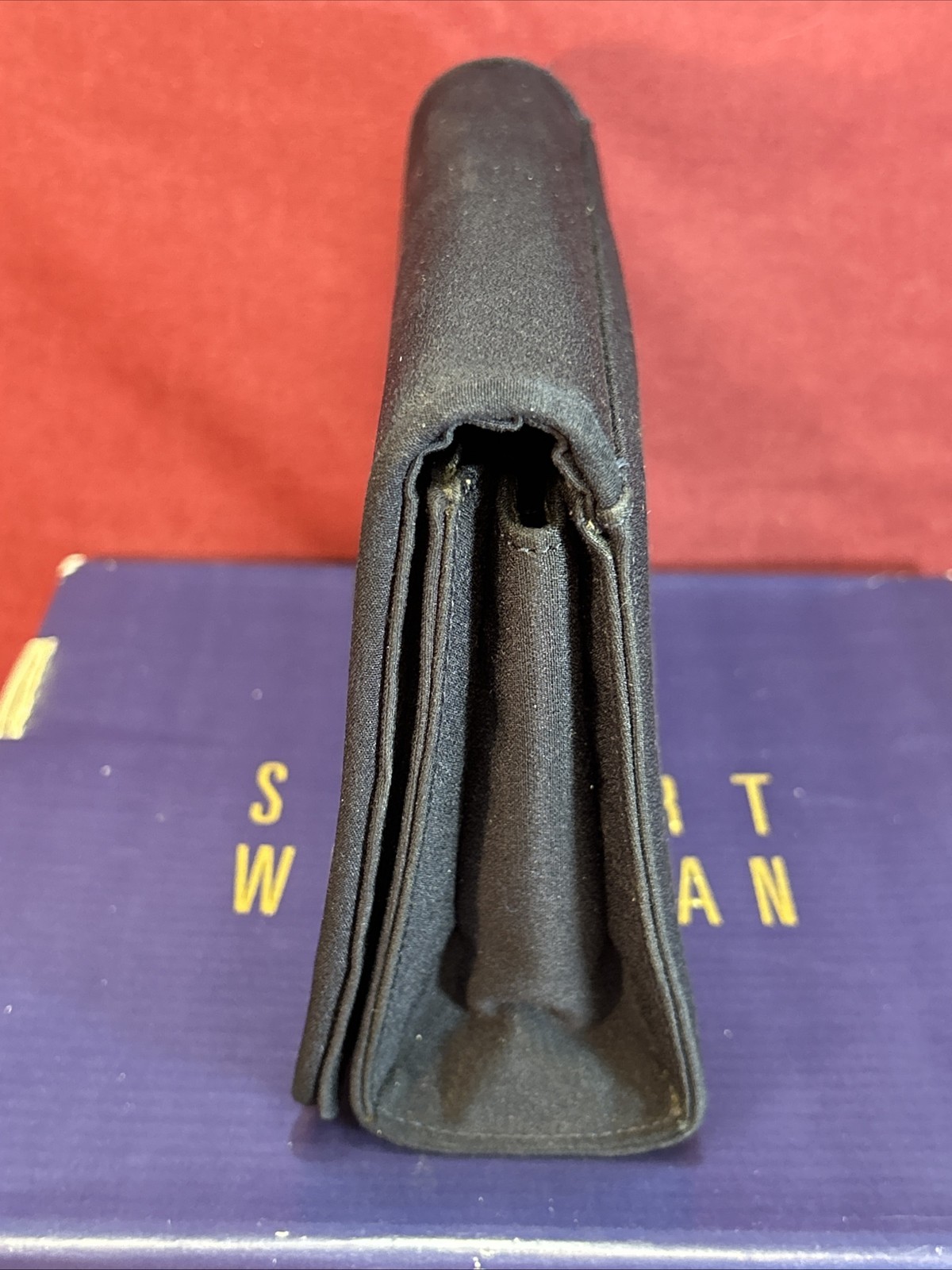 NIB Stuart Weitzman Soie De Peau Silk & Leather Convertible Clutch Bag 2 straps
