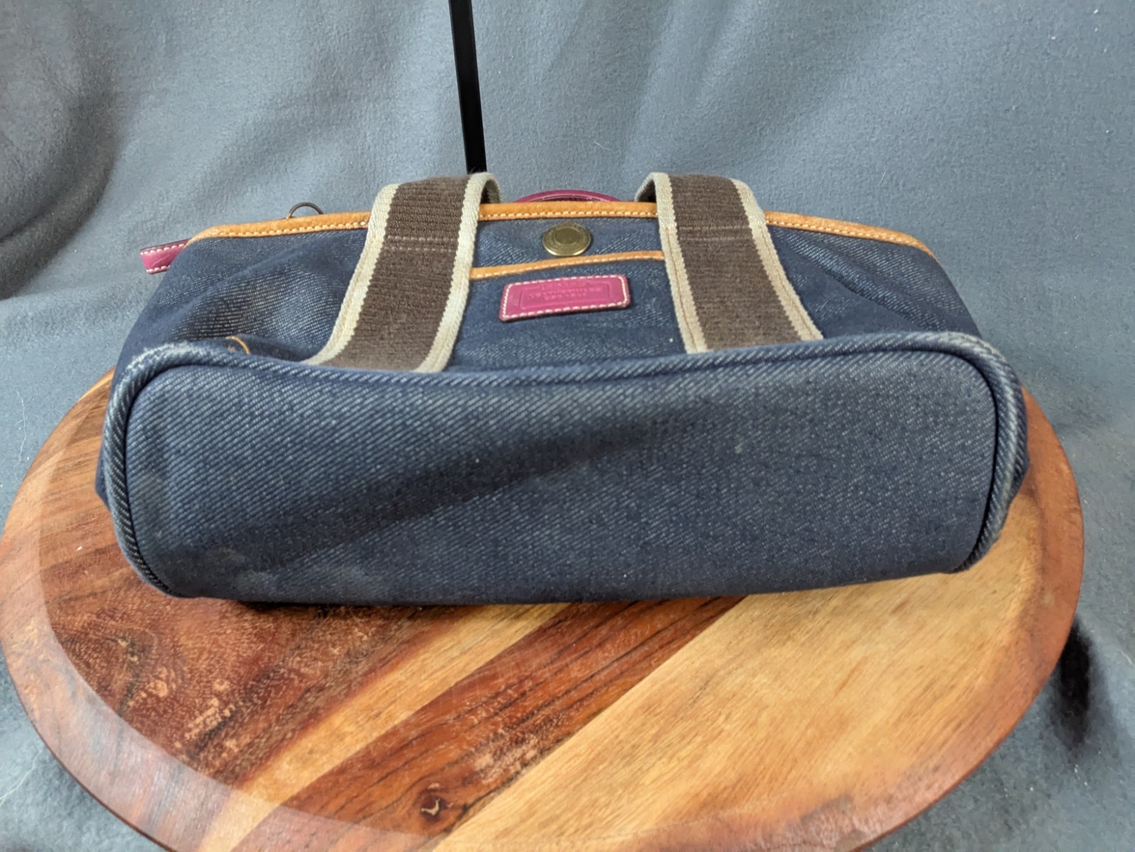 Coach Hampton Blue Denim Mini Tote Bag Purse
