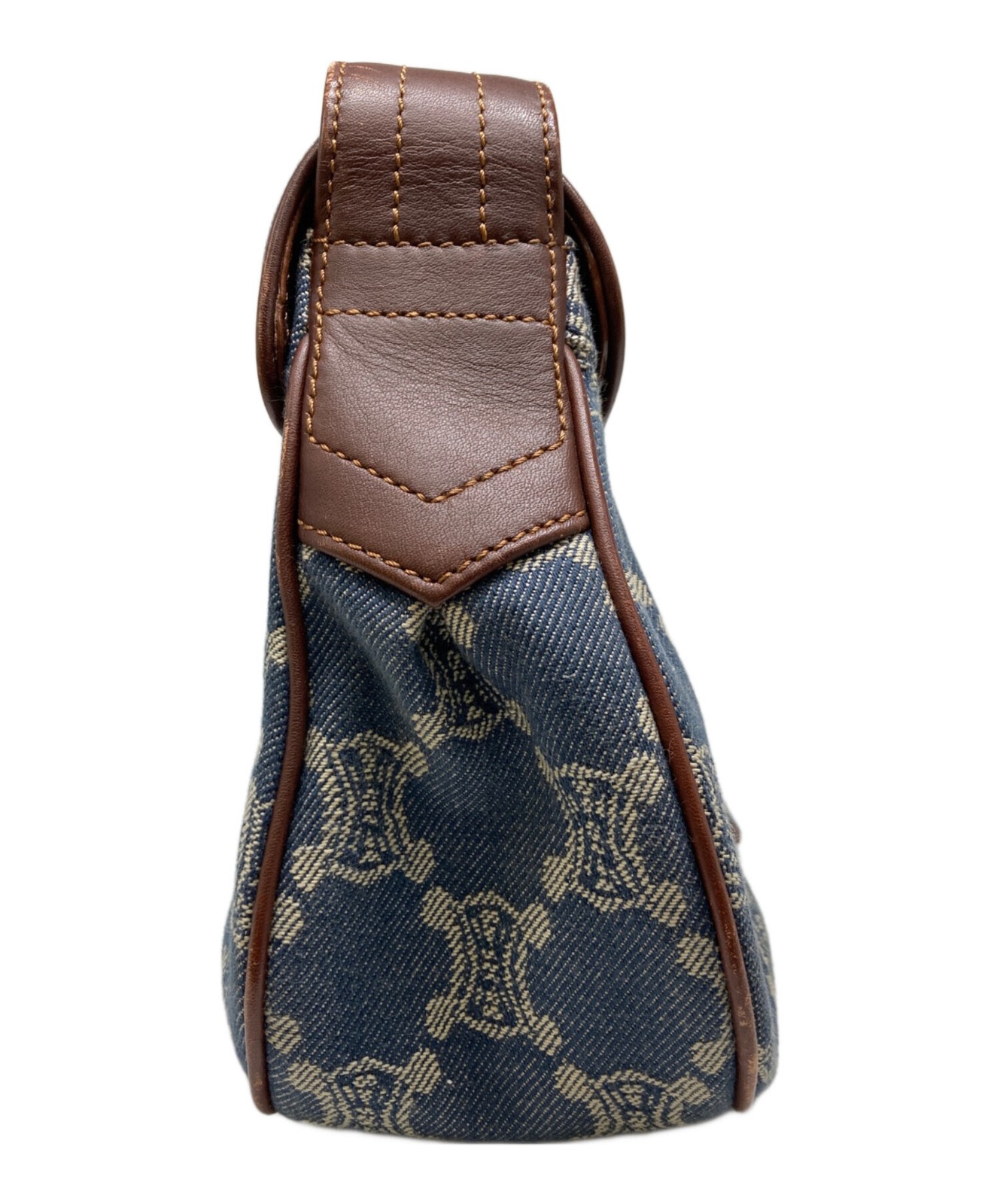 Celine Paris Macadam Denim One Shoulder Bag Indigo #TFB3117