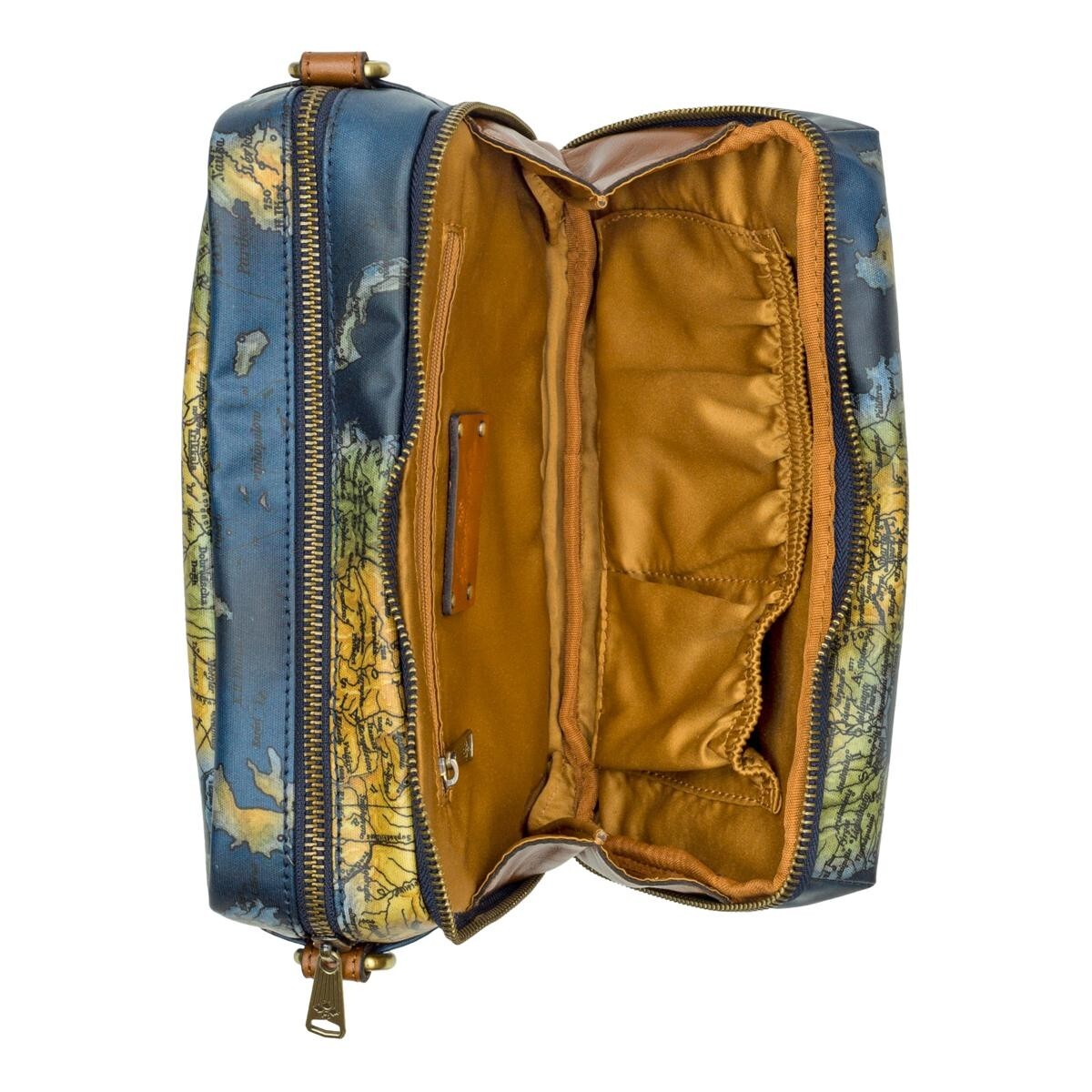 Patricia Nash Piper Coated Canvas Crossbody W/ Pouch-Parisian Newspaper-NWT-$199