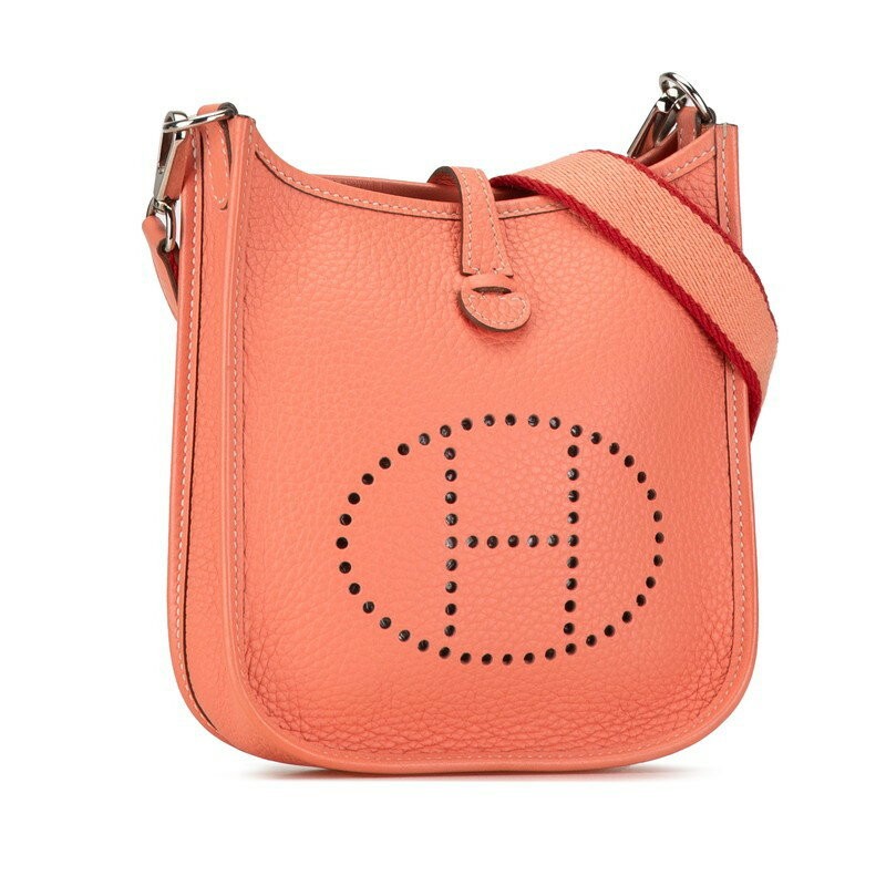 Hermes Evelyn TPM Shoulder Bag Square Q Stamp Strap Crevette Taurillon Clemence