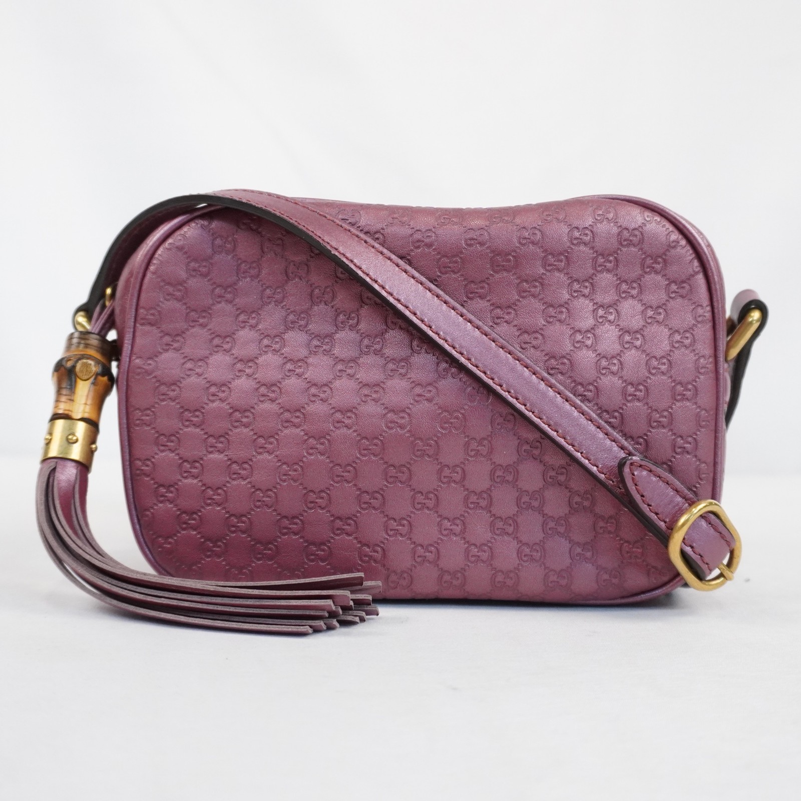 Gucci Microguccissima Sunshine Disco Leather Crossbody Bag In Metallic Pink