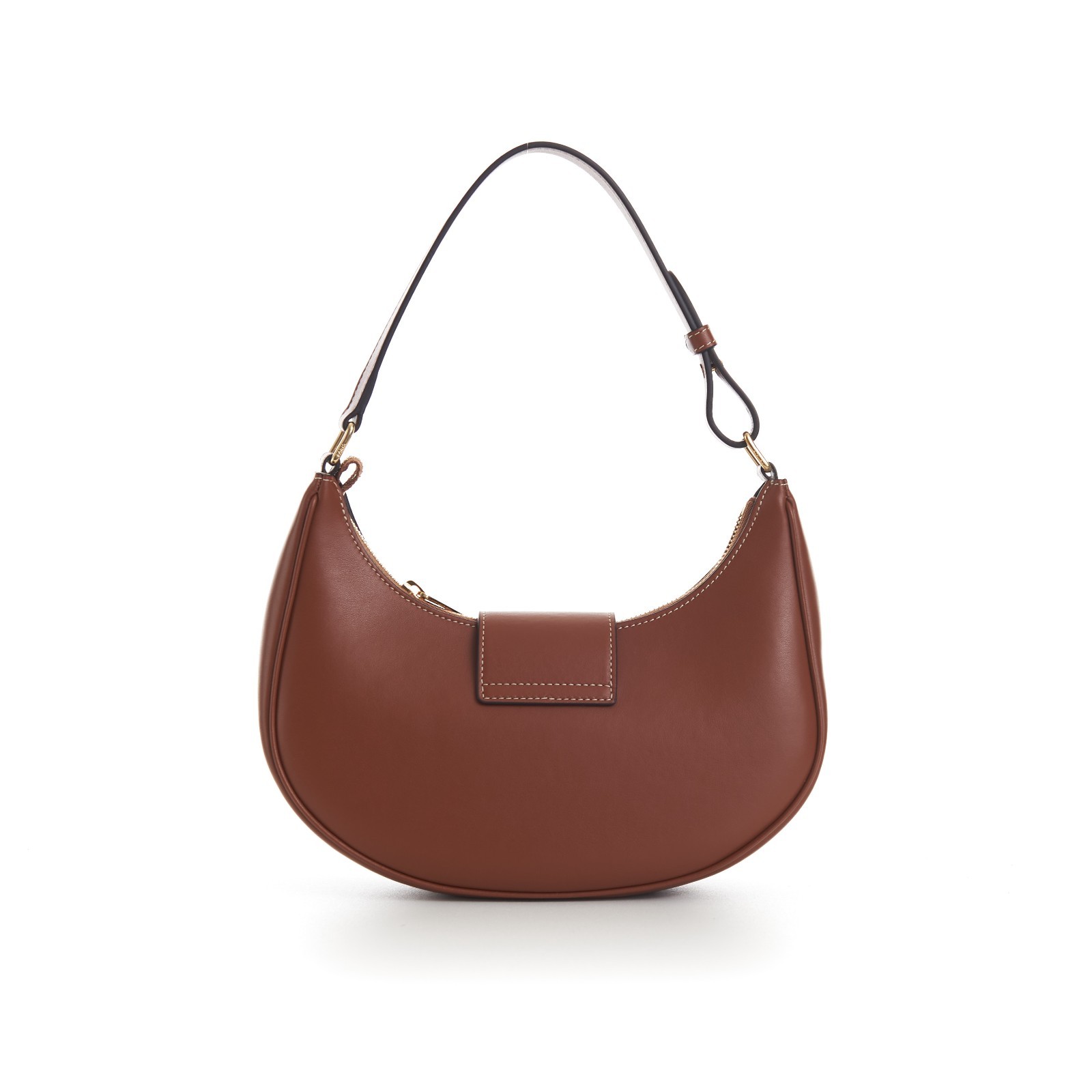 CELINE 2750$ New Medium AVA Triomphe Bag – Tan Brown Smooth Calfskin Auth