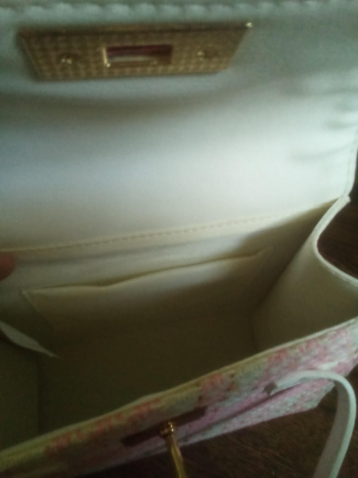 NWOT Francesca’s Collections Pink & White Tweed Crossbody Purse