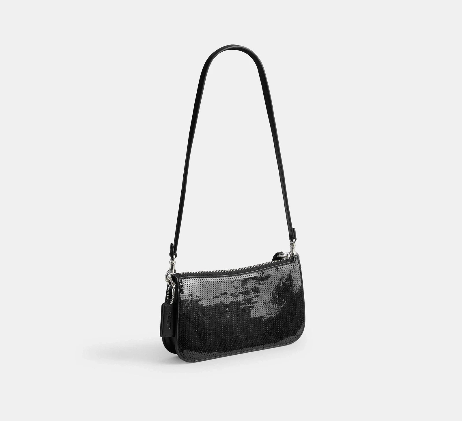 NWT COACH Penn Small Leather Shoulder Bag with Sequins