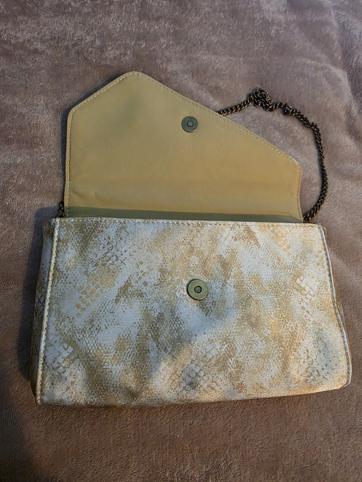 Roberto Cavalli Serpentine Clutch Bag Like New Beautiful