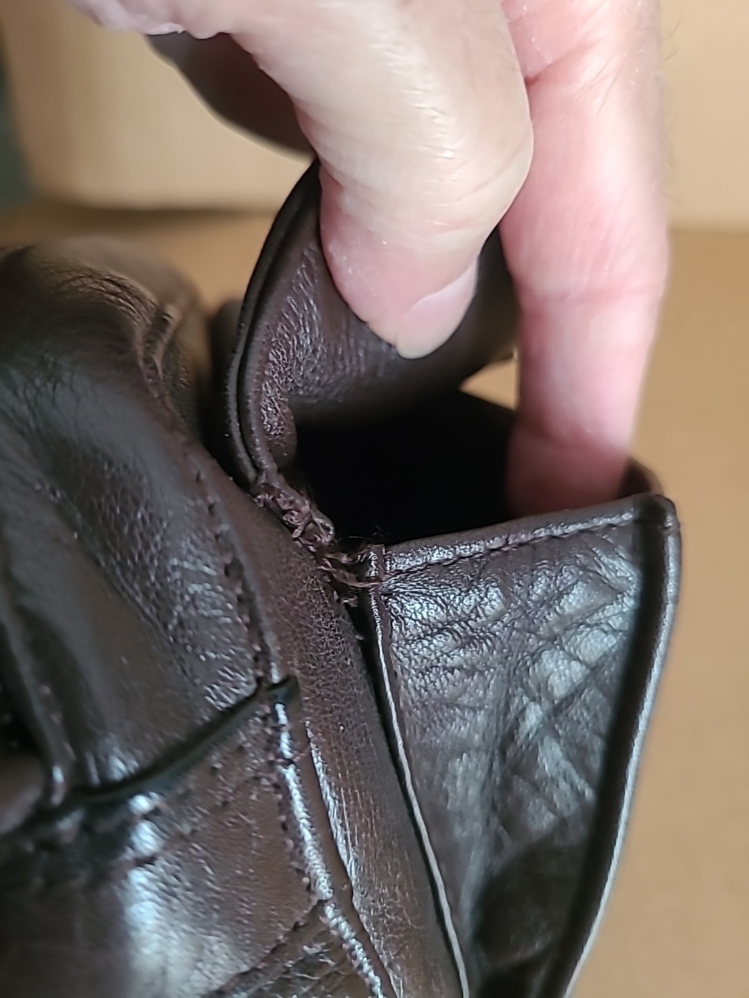 Perlina New York Brown Leather Mini Crossbody Purse – Read Below!