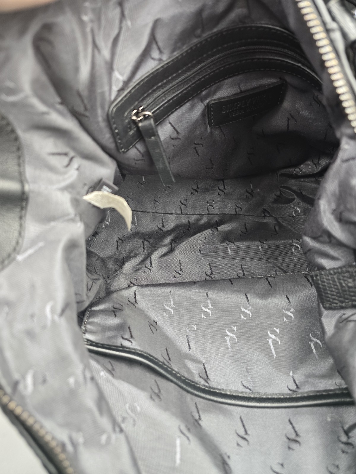 Vera Wang Contemporary Graham Soft Satchel Pearl Gray