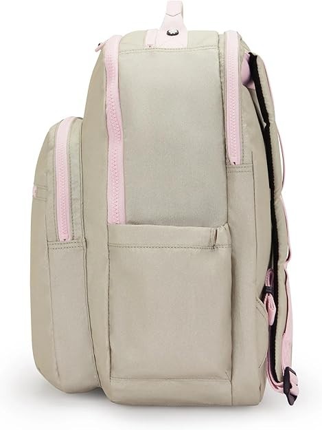 Kipling Seoul Extra Large 17″ Laptop Backpack in gold shimmer