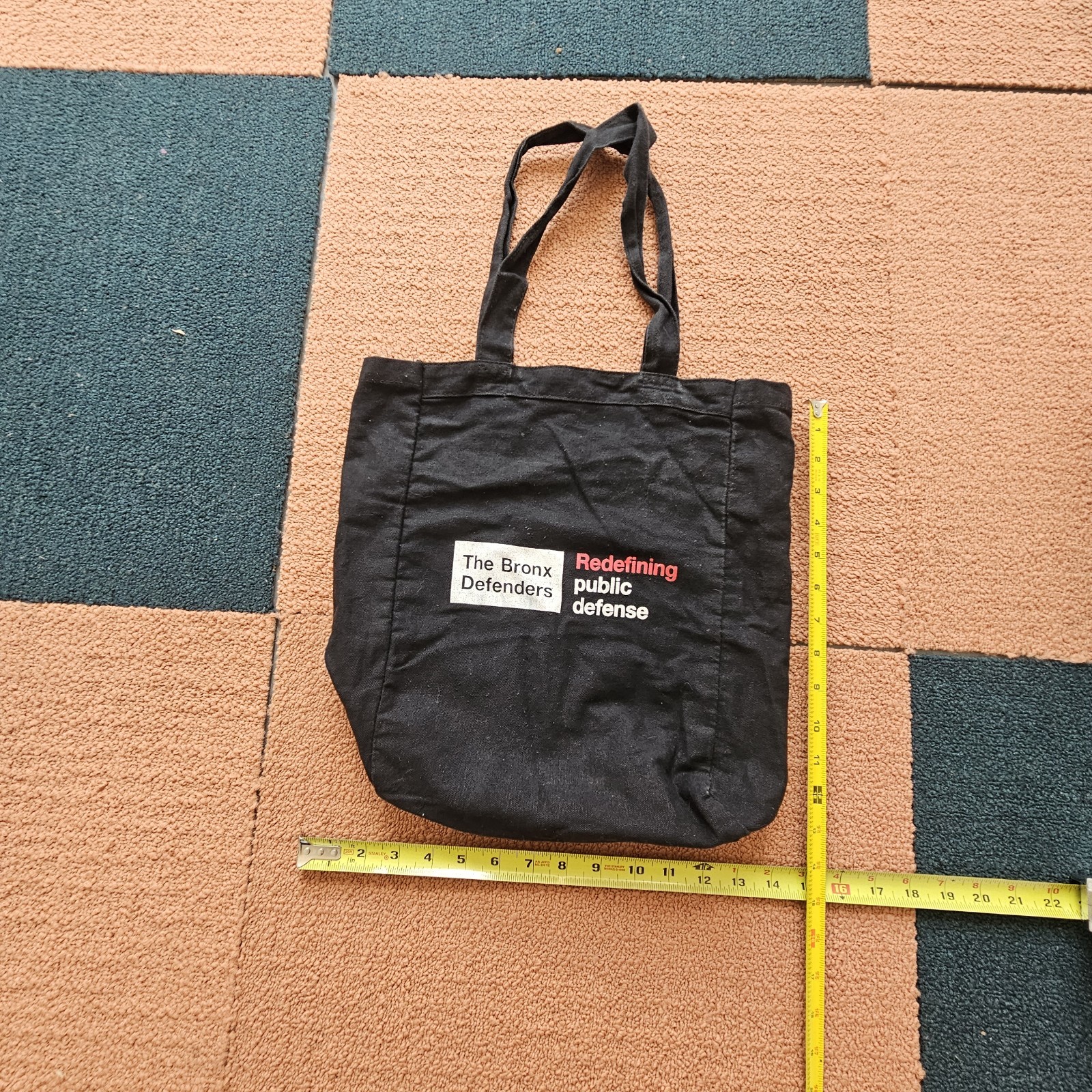 Bronx Defender New York Canvas Tote Bag Shoulder Black 14″x 14″ Y4a