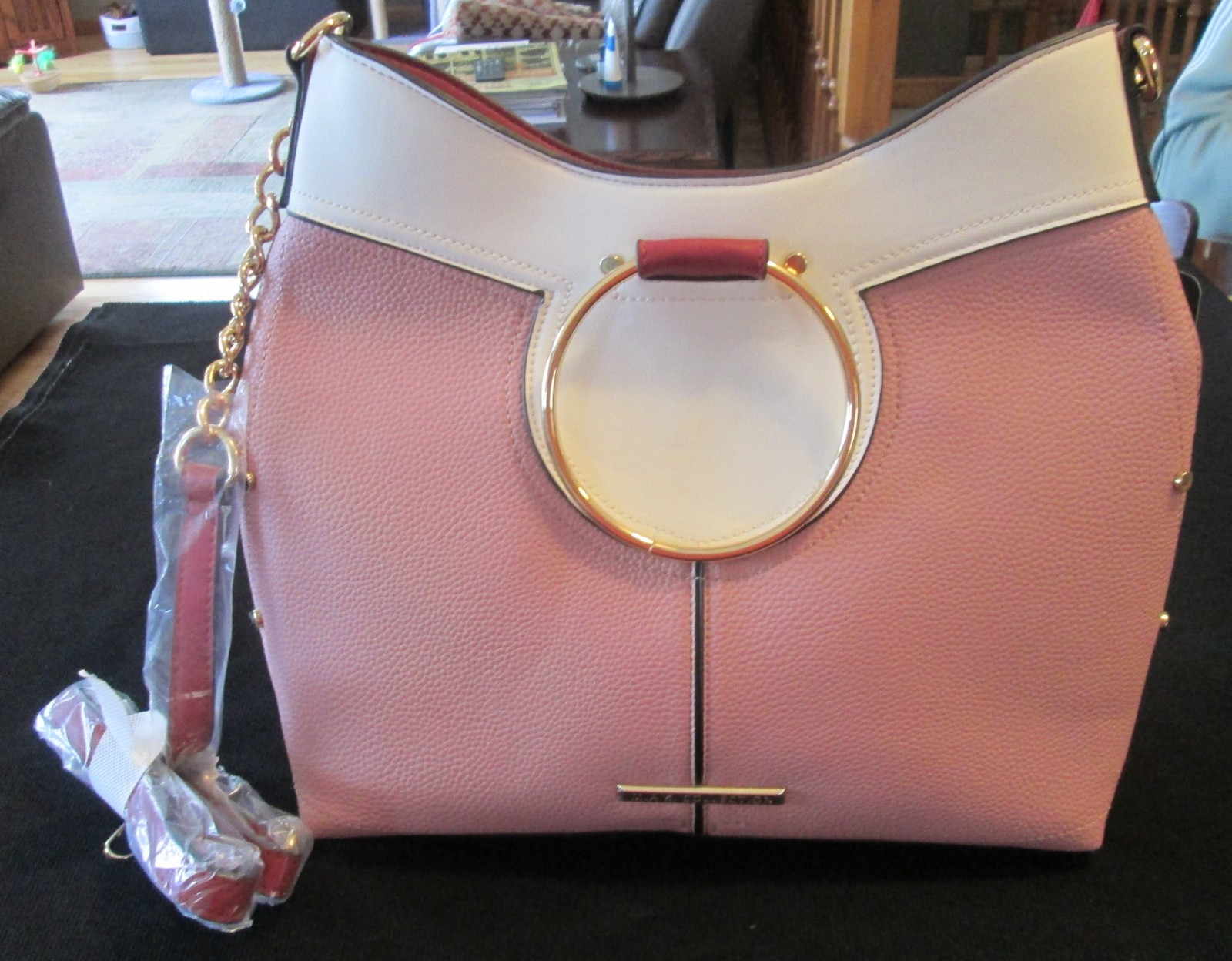 NEW MIA K COLLECTION MKF COLORBLOCK KYLIE TOP HANDLE SATCHEL NWT