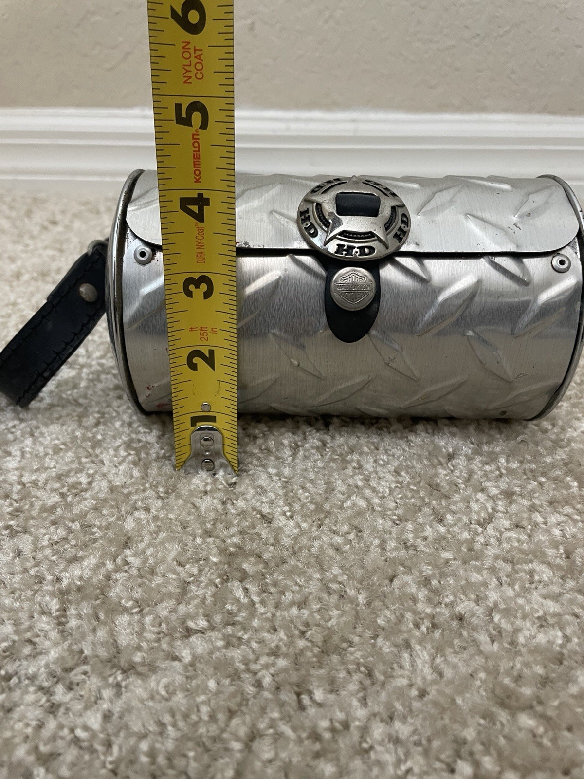 Harley Davidson Chrome Metal Hand Bag Purse Rare HTF