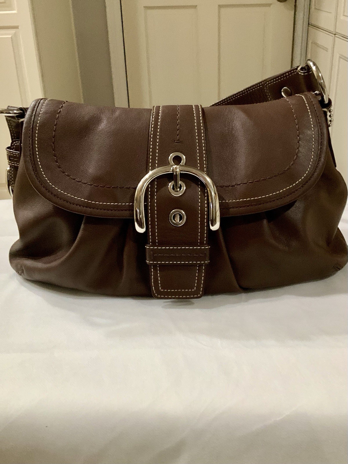 Vintage Coach Soho Y2K F15204 Rich Brown Buckle Bag Shoulder Bag