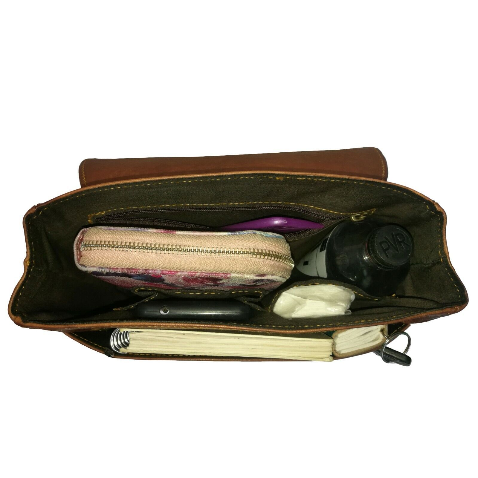 Women’s Shoulder Handbag Brown Casual Messenger Bag Genuine Leather Work Bag
