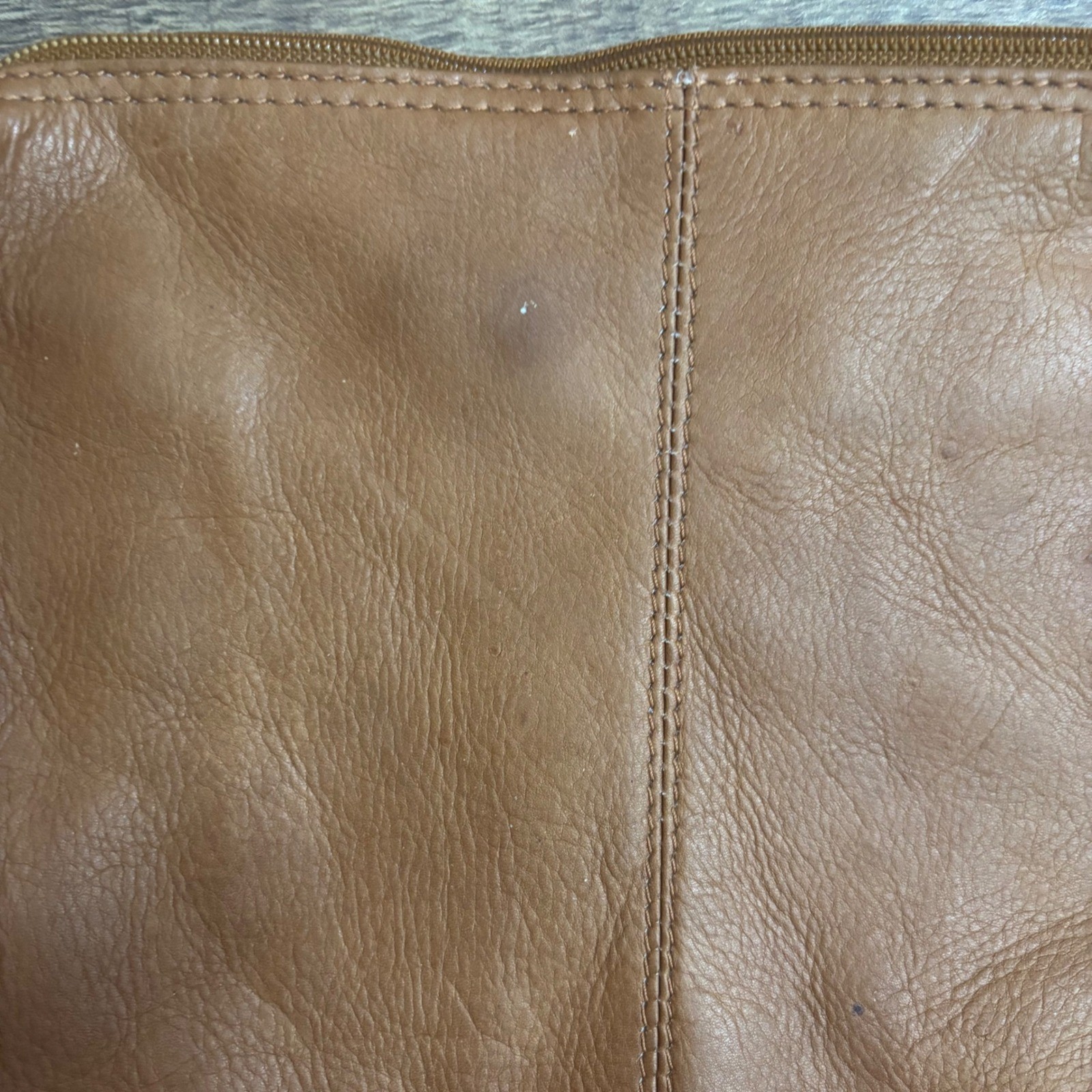 Vintage Genuine Leather Crossbody Bag Made in Colombia Minimalist Brown Purse