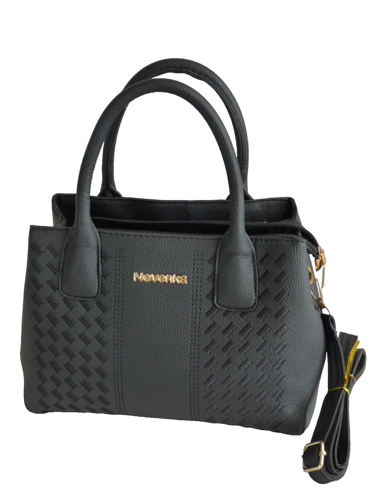 Top Handle Women Handbag Tote Shoulder Bag Purse PU Leather Removable Strap NWOT