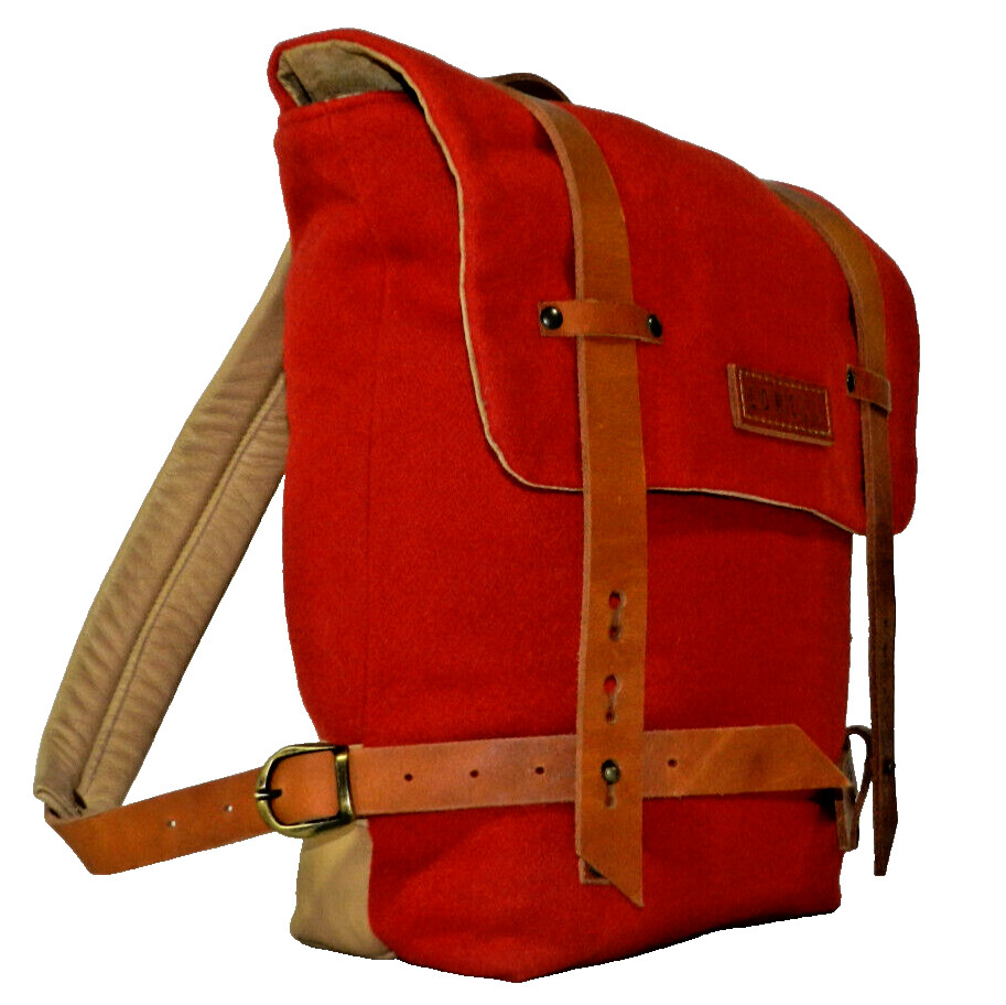 Red Wool Backpack New